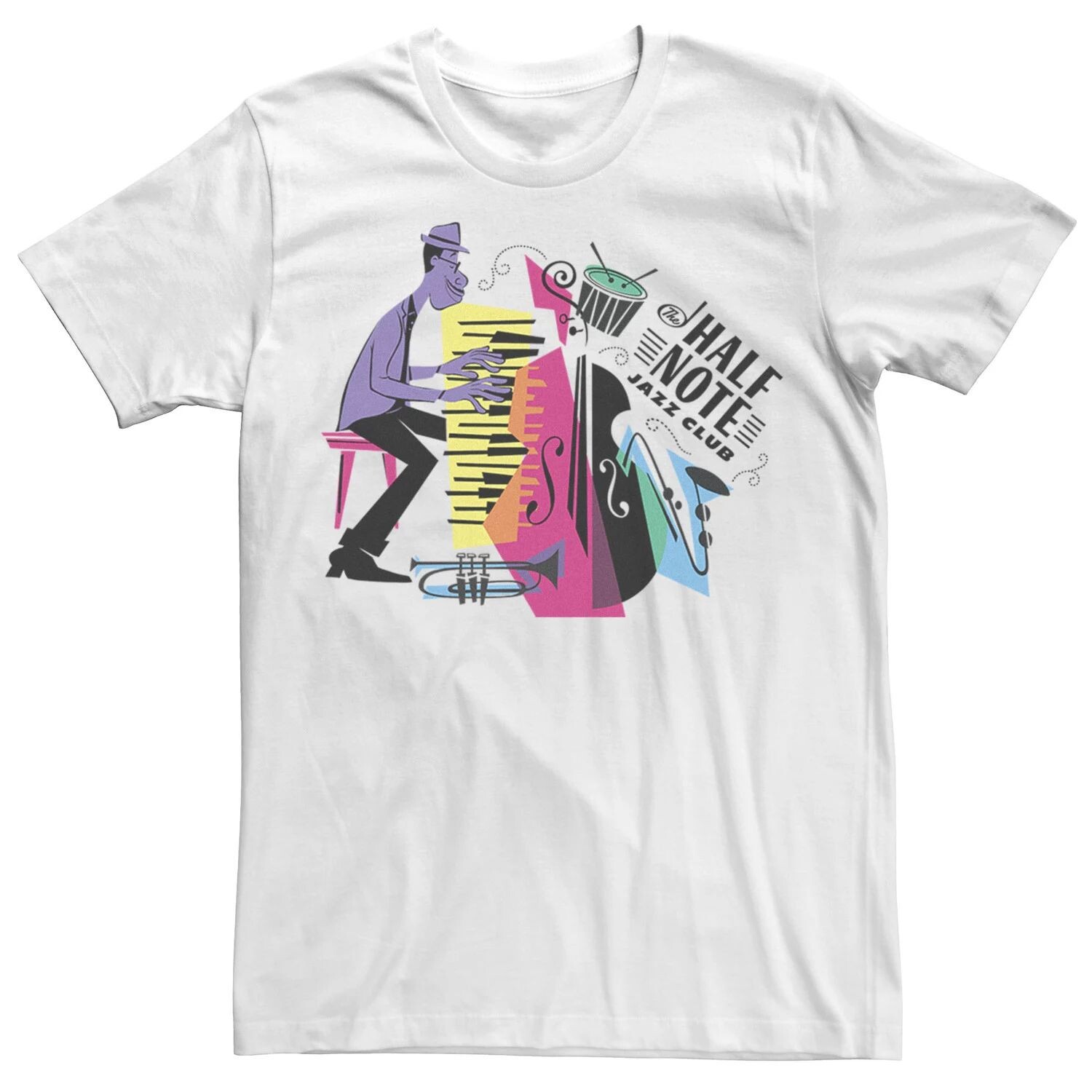 Мужская футболка с логотипом Disney/Pixar Soul Half Note Jazz Club Collage Disney / Pixar
Мужская футболка с логотипом Disney/Pixar Soul Half Note Jazz Club Collage Disney / Pixar