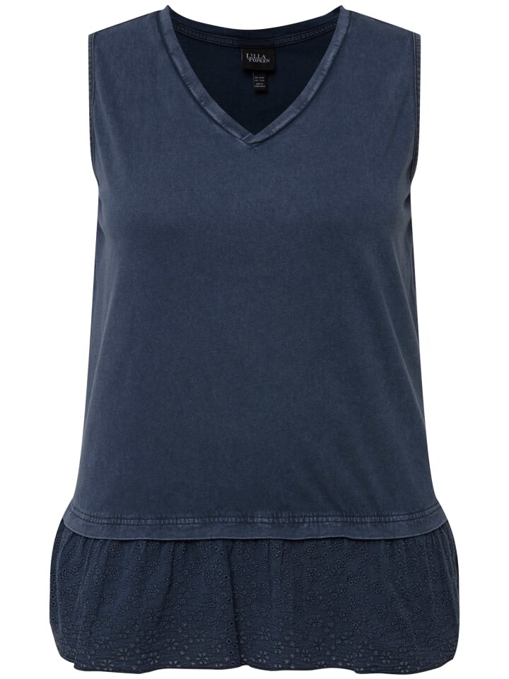 Футболка Ulla Popken Strick Top, синий
Футболка Ulla Popken Strick Top, синий