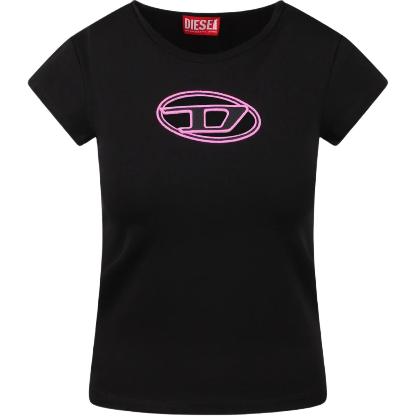 Футболка T-Angie с вырезами DIESEL, черная
Футболка T-Angie с вырезами DIESEL, черная