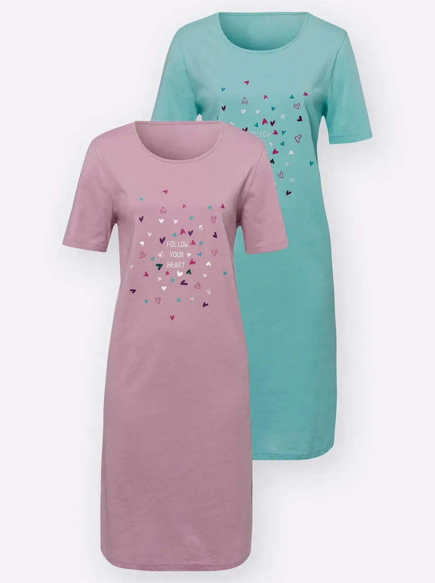 Ночная рубашка "Ночная рубашка", цвет Mint + Mauve
Ночная рубашка "Ночная рубашка", цвет Mint + Mauve