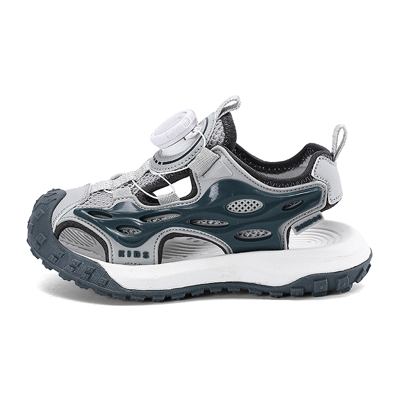 Детские сандалии с противоскользящей подошвой, амортизирующие, устойчивые к истиранию, легкие, с амортизацией BOBDOG, серый 
Детские сандалии с противоскользящей подошвой, амортизирующие, устойчивые к истиранию, легкие, с амортизацией BOBDOG, серый