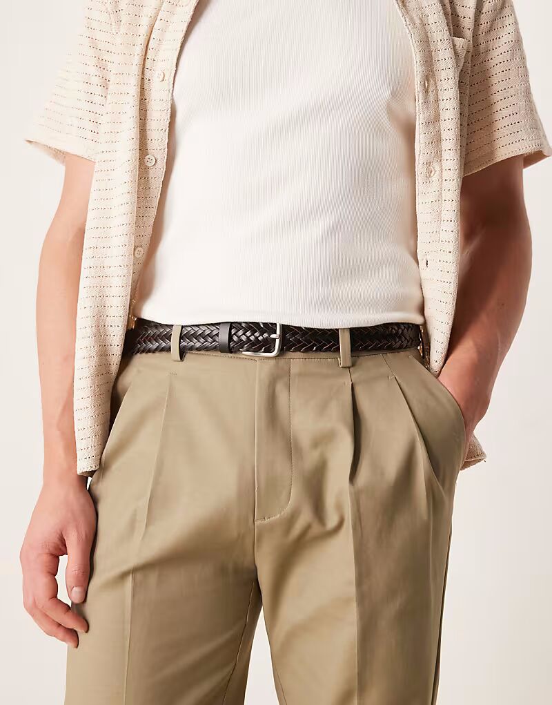 Ремень ASOS DESIGN из черной проклеенной кожи
Ремень ASOS DESIGN из черной проклеенной кожи