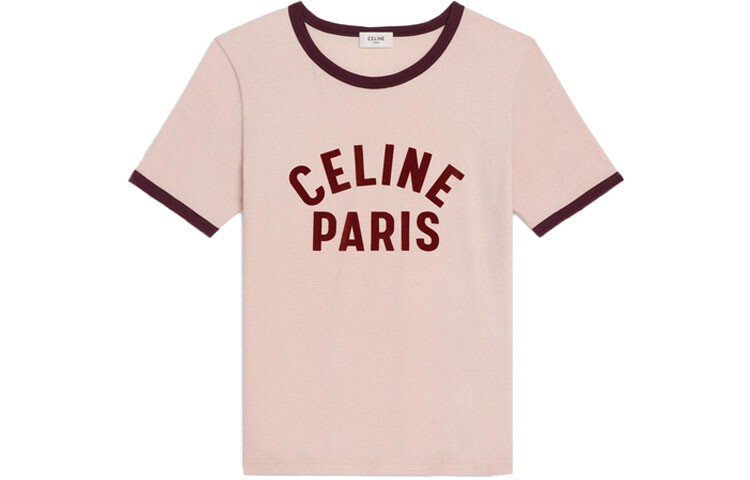 Футболка женская Celine, светло-розовый / бордовый
Футболка женская Celine, светло-розовый / бордовый