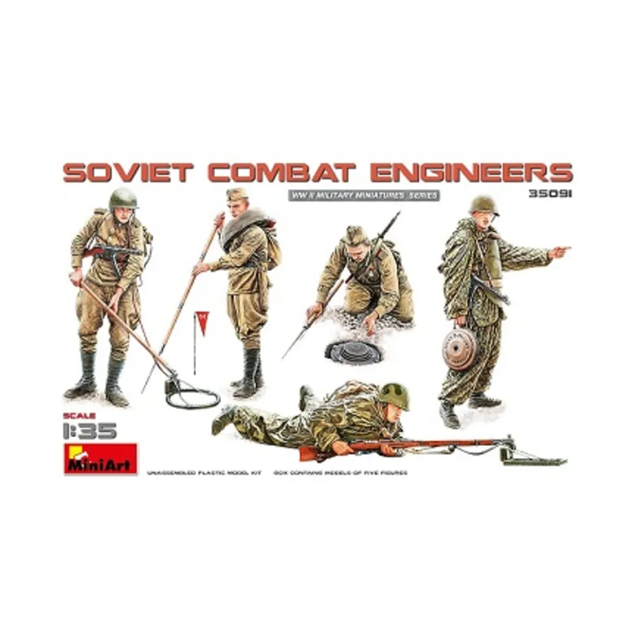 Советские боевые инженеры, WWII Military Miniatures Series (1:35) (MiniArt Models)
Советские боевые инженеры, WWII Military Miniatures Series (1:35) (MiniArt Models)