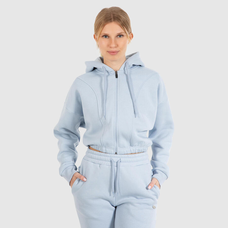 SMILODOX Женская толстовка с капюшоном на молнии Elma светло-голубого цвета
SMILODOX Женская толстовка с капюшоном на молнии Elma светло-голубого цвета