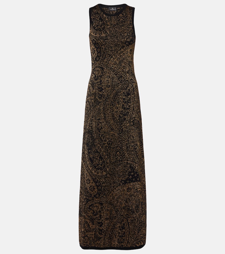 Шерстяное жаккардовое макси-платье Etro, Multicolor Black Base
Шерстяное жаккардовое макси-платье Etro, Multicolor Black Base