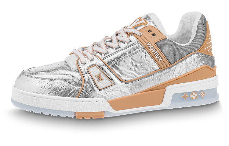 Мужские кроссовки Louis Vuitton, стальной/бежевый 
Мужские кроссовки Louis Vuitton, стальной/бежевый