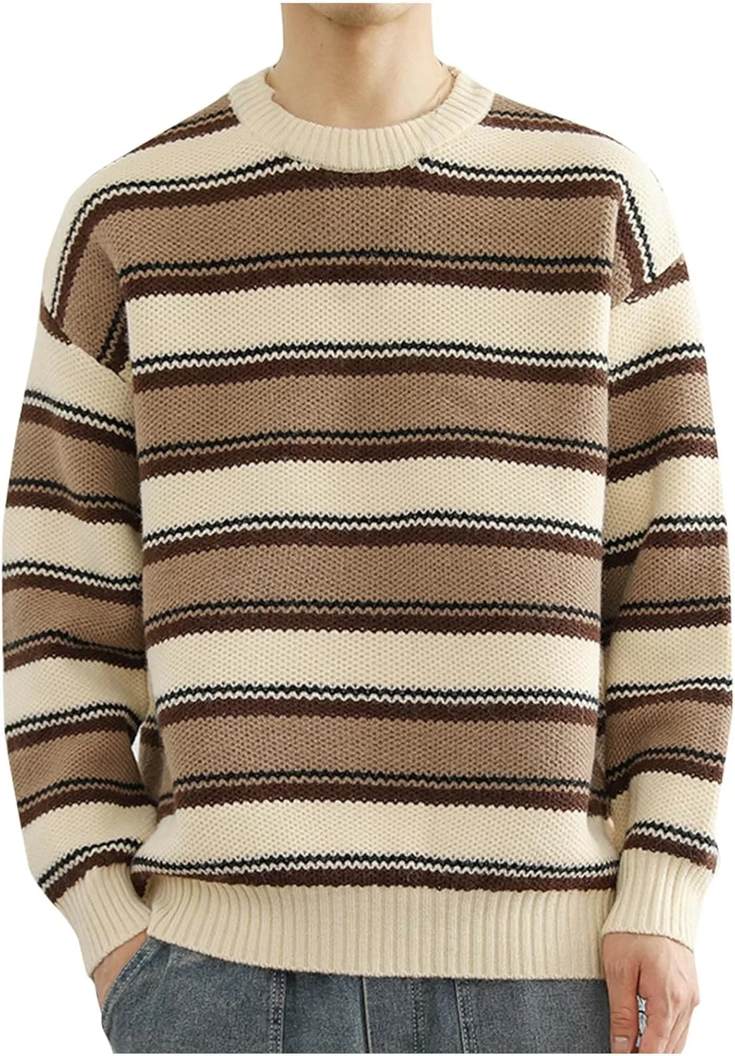 Полосатый свитер мужской Casual с длинным рукавом AQAYL
Полосатый свитер мужской Casual с длинным рукавом AQAYL