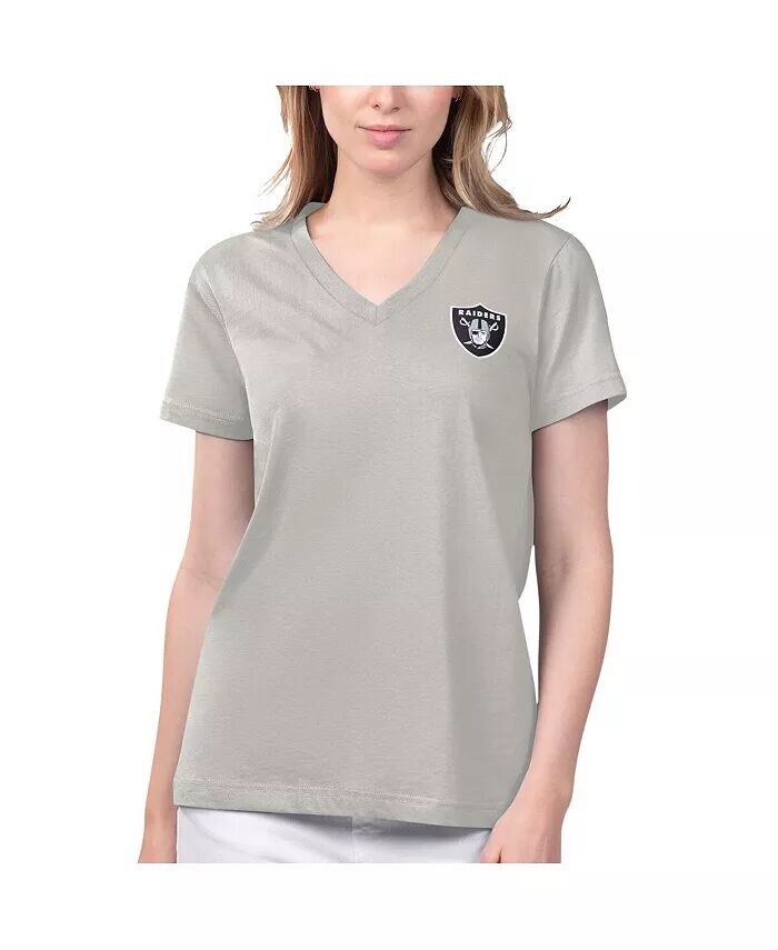 Женская серая футболка Las Vegas Raiders Game Time с V-образным вырезом Margaritaville
Женская серая футболка Las Vegas Raiders Game Time с V-образным вырезом Margaritaville