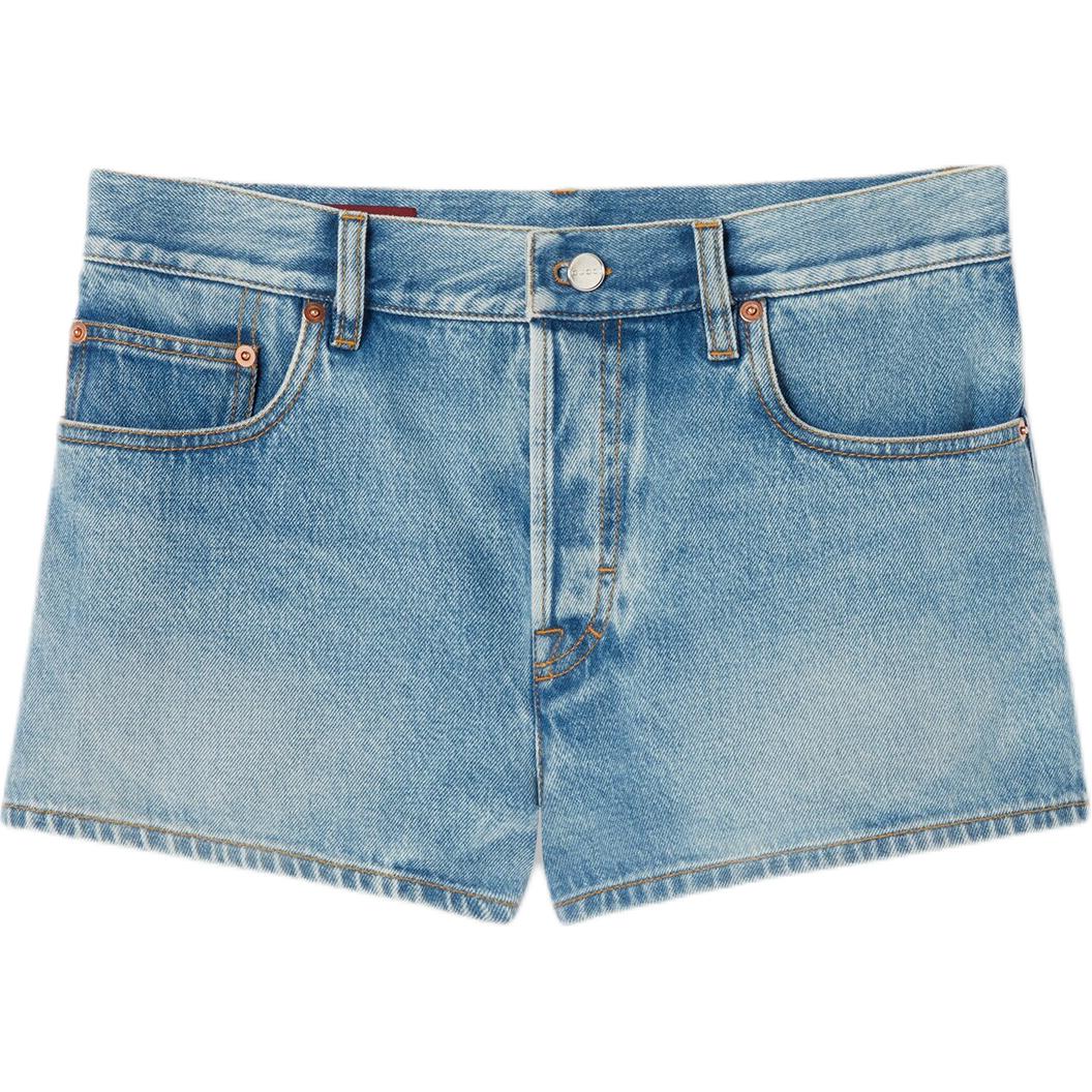 Каменные джинсовые шорты GUCCI, светло-голубой
Каменные джинсовые шорты GUCCI, светло-голубой