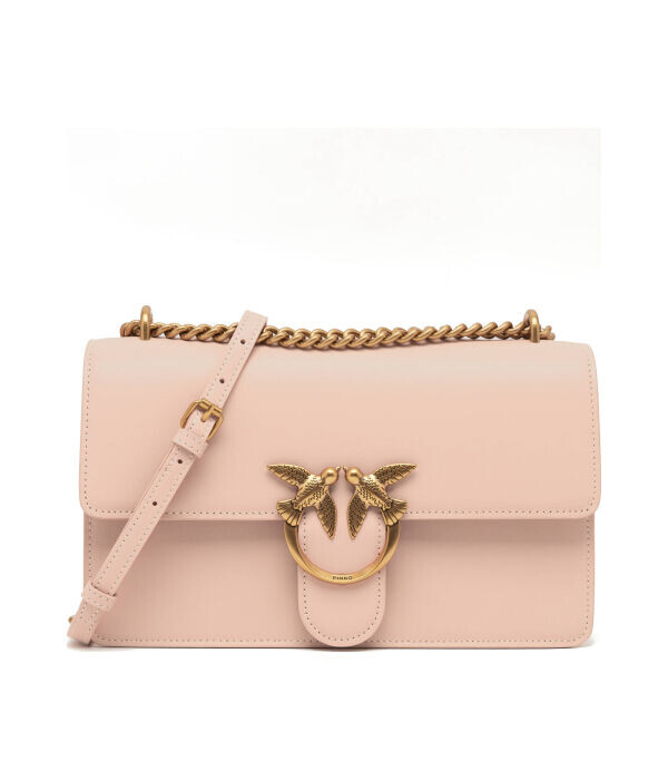 Кожаная сумка через плечо love one classic Pinko, розовый
Кожаная сумка через плечо love one classic Pinko, розовый