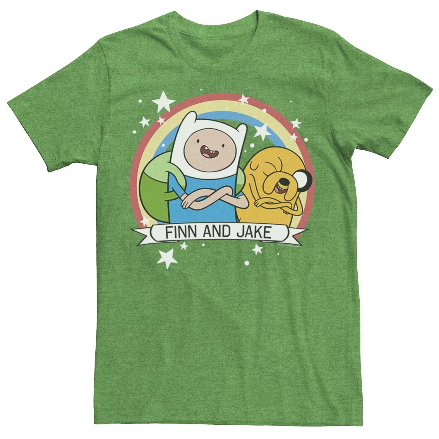 Мужская футболка CN Adventure Time Finn & Jake с радужным баннером Licensed Character
Мужская футболка CN Adventure Time Finn & Jake с радужным баннером Licensed Character
