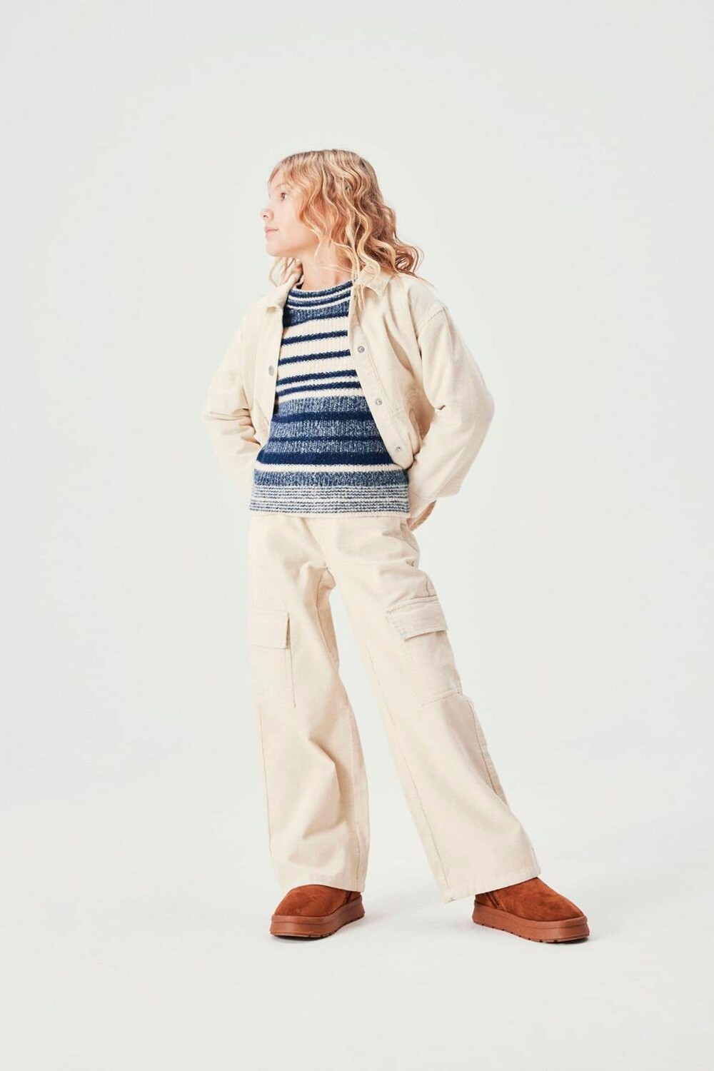 Широкие брюки из вельвета Name It, белый
Широкие брюки из вельвета Name It, белый