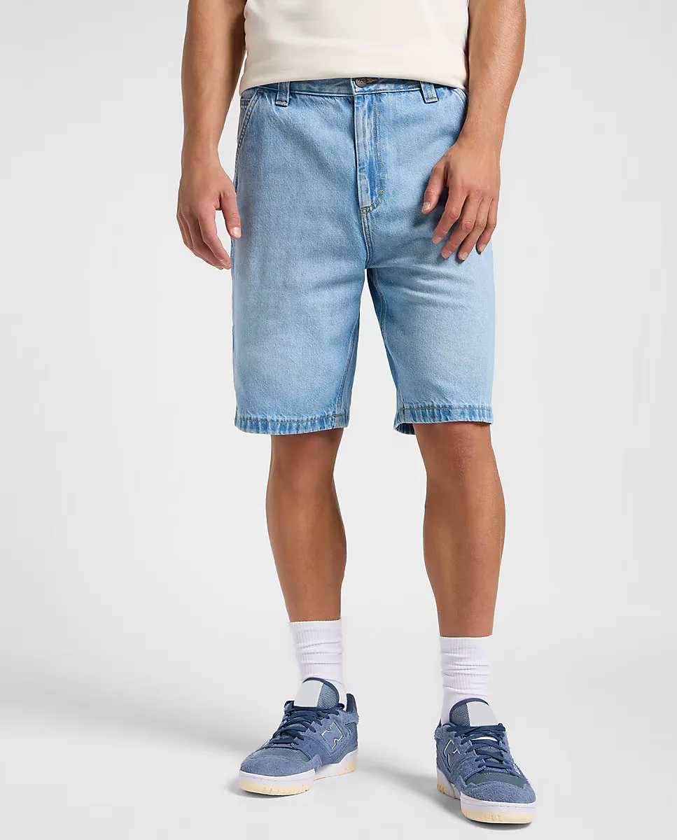 Мужские джинсовые шорты свободного кроя синего цвета Lee, голубой
Мужские джинсовые шорты свободного кроя синего цвета Lee, голубой