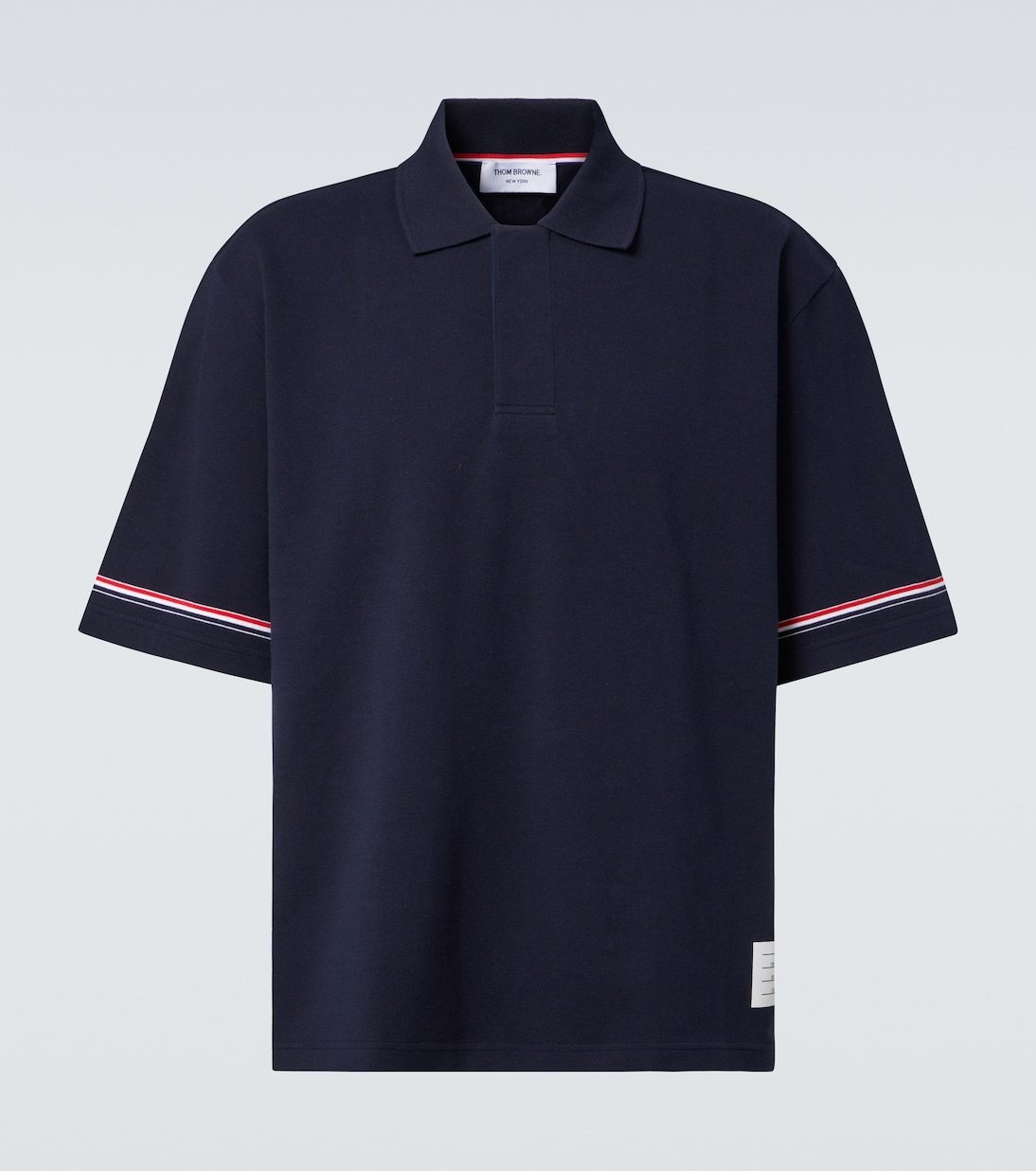 Рубашка-поло из хлопка в полоску RWB Thom Browne, темно-синий
Рубашка-поло из хлопка в полоску RWB Thom Browne, темно-синий