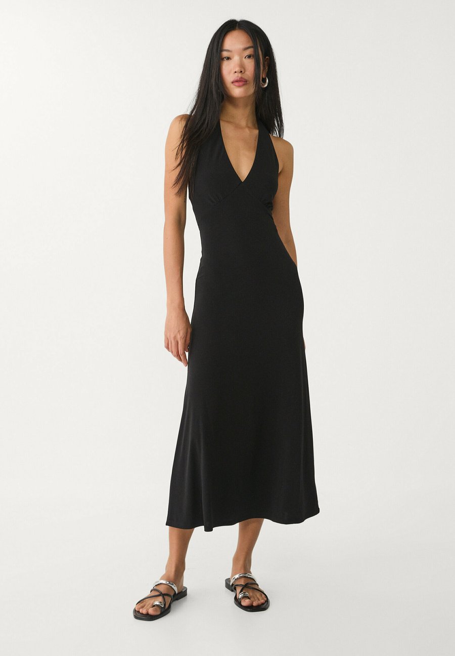 Платье Stradivarius MIDI WITH KNOT, Black
Платье Stradivarius MIDI WITH KNOT, Black