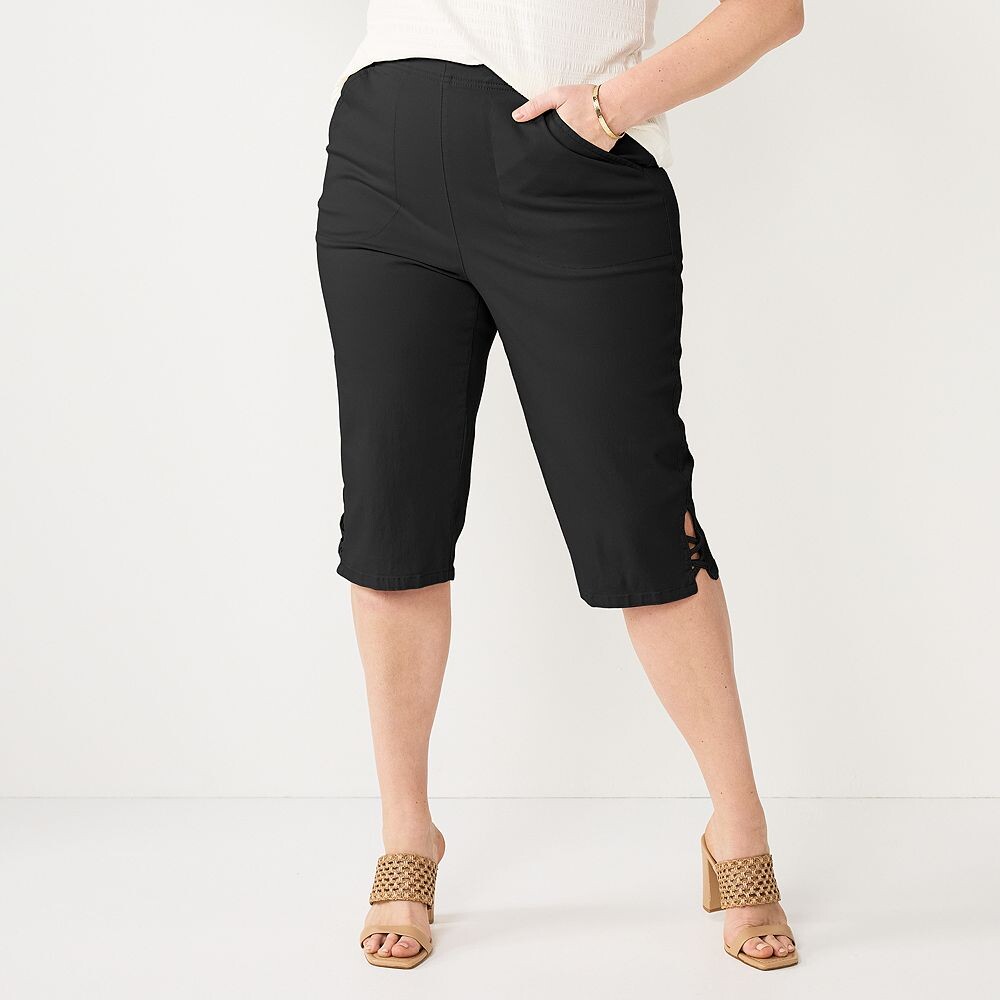 Джинсы больших размеров Croft & Barrow с сетчатым подолом и средней посадкой-скиммером без застежки, цвет Mineral Black
Джинсы больших размеров Croft & Barrow с сетчатым подолом и средней посадкой-скиммером без застежки, цвет Mineral Black