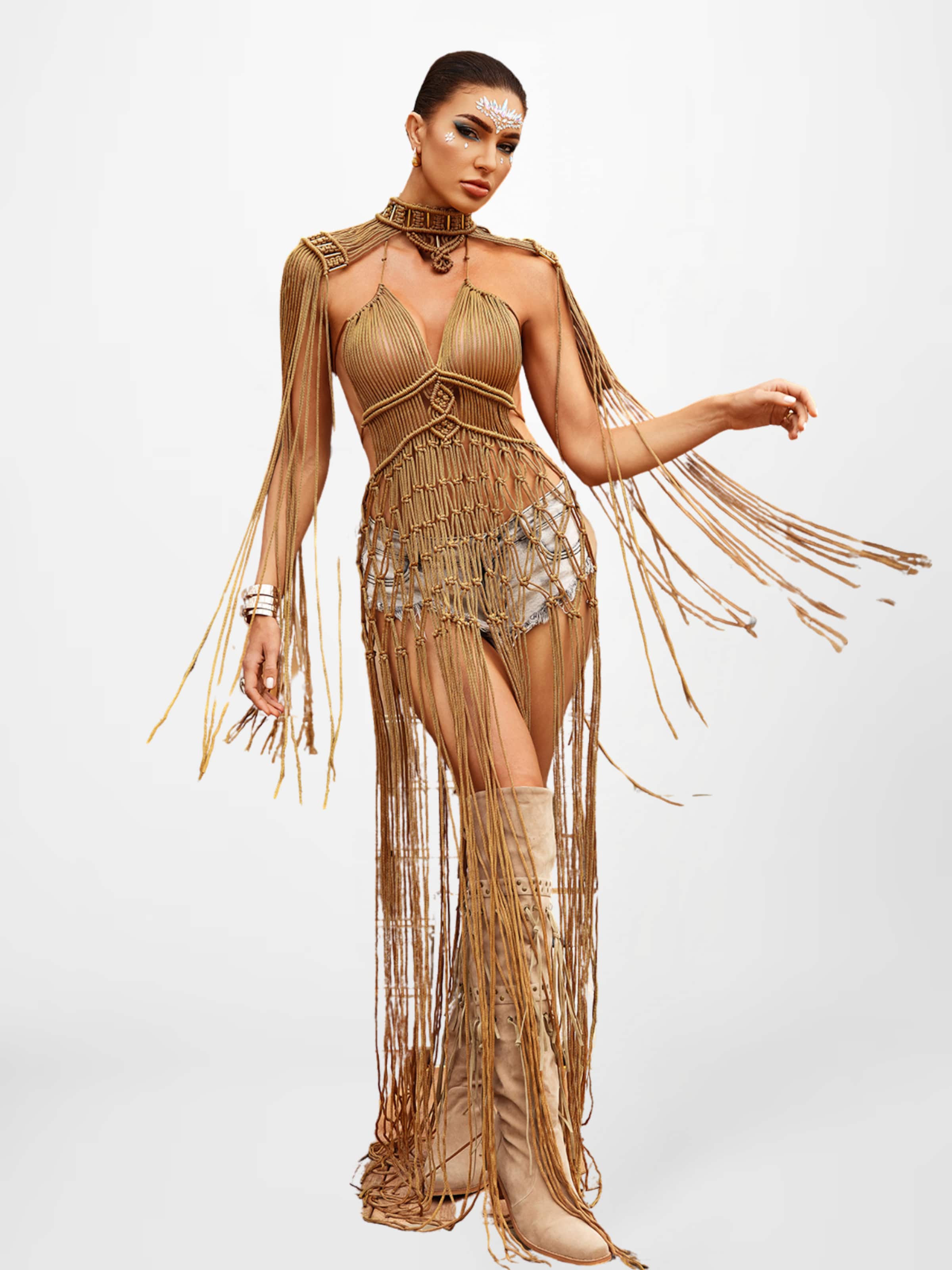 Mew Mews Платье 'Brinzo' в цвете Camel
Mew Mews Платье 'Brinzo' в цвете Camel