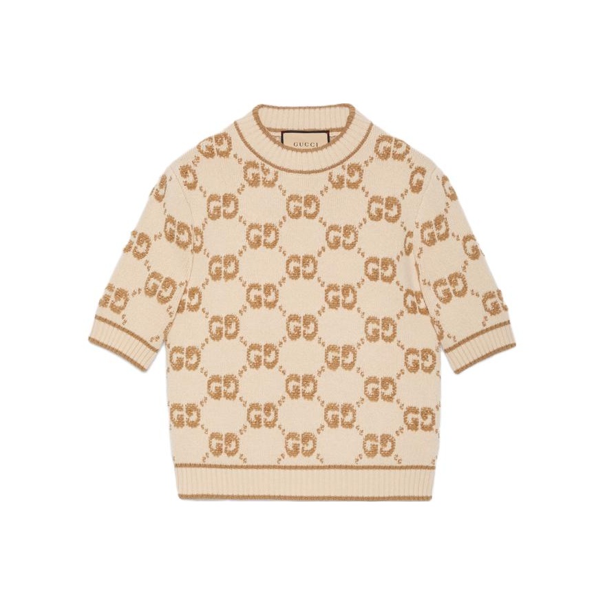 GG шерстяной жаккардовый топ с эффектом букле GUCCI, слоновая кость
GG шерстяной жаккардовый топ с эффектом букле GUCCI, слоновая кость