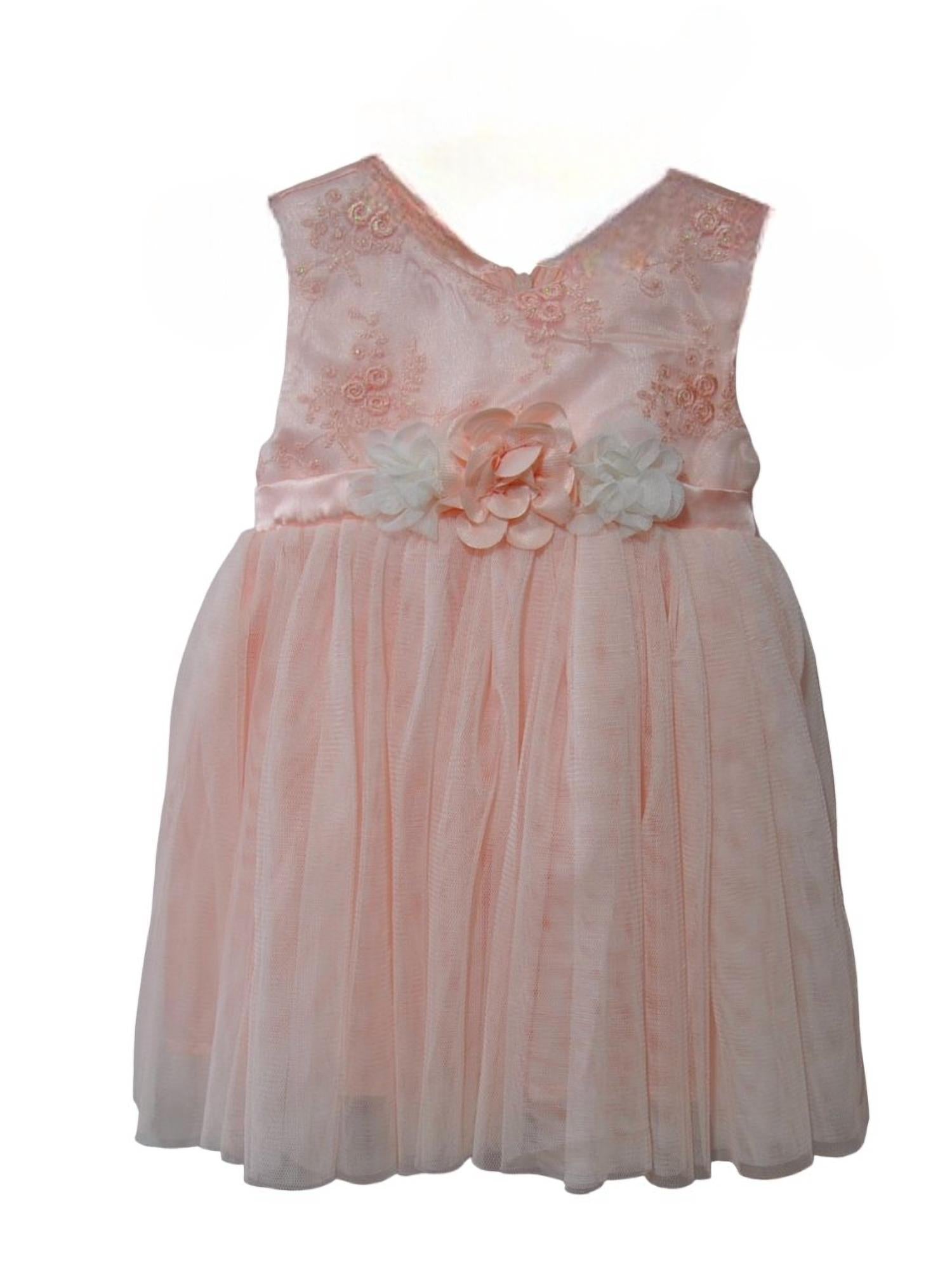 Платье для девочки с цветочной вышивкой персикового цвета Popatu
Платье для девочки с цветочной вышивкой персикового цвета Popatu