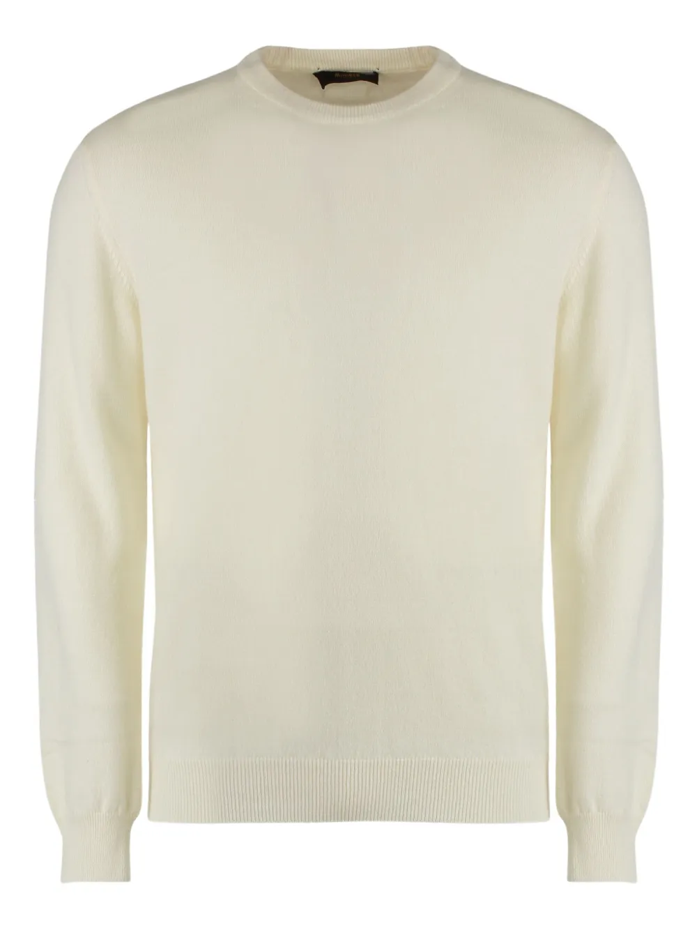 Кашемировый свитер в рубчик с круглым вырезом Moorer, белый
Кашемировый свитер в рубчик с круглым вырезом Moorer, белый