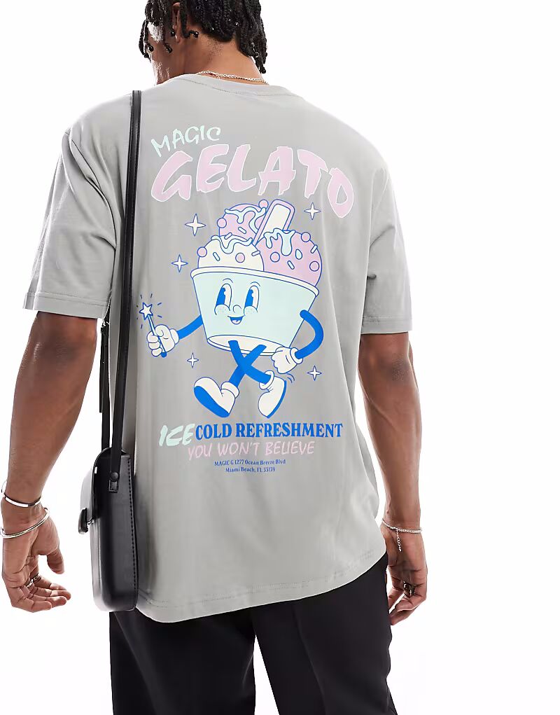 Футболка свободного кроя ONLY & SONS с принтом мороженого на спине серого цвета, Серый, Футболка свободного кроя ONLY & SONS с принтом мороженого на спине серого цвета
Футболка свободного кроя ONLY & SONS с принтом мороженого на спине серого цвета, Серый, Футболка свободного кроя ONLY & SONS с принтом мороженого на спине серого цвета