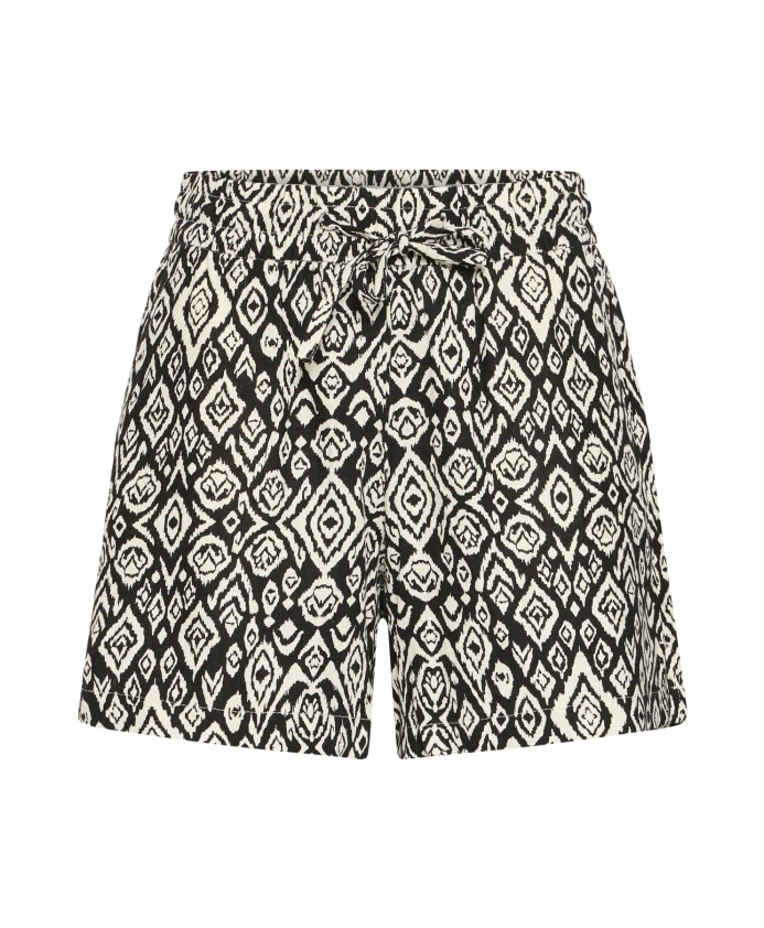Черные шорты икат с ромбовидным узором Ichi, мультиколор
Черные шорты икат с ромбовидным узором Ichi, мультиколор