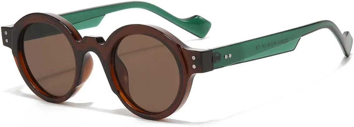 Солнцезащитные очки с защитой UV400 | Круглые панк-очки с двухцветными заклепками | Для женщин и мужчин, для занятий спортом на открытом воздухе и вождения DSVIGF, Tea Tea
Солнцезащитные очки с защитой UV400 | Круглые панк-очки с двухцветными заклепками | Для женщин и мужчин, для занятий спортом на открытом воздухе и вождения DSVIGF, Tea Tea