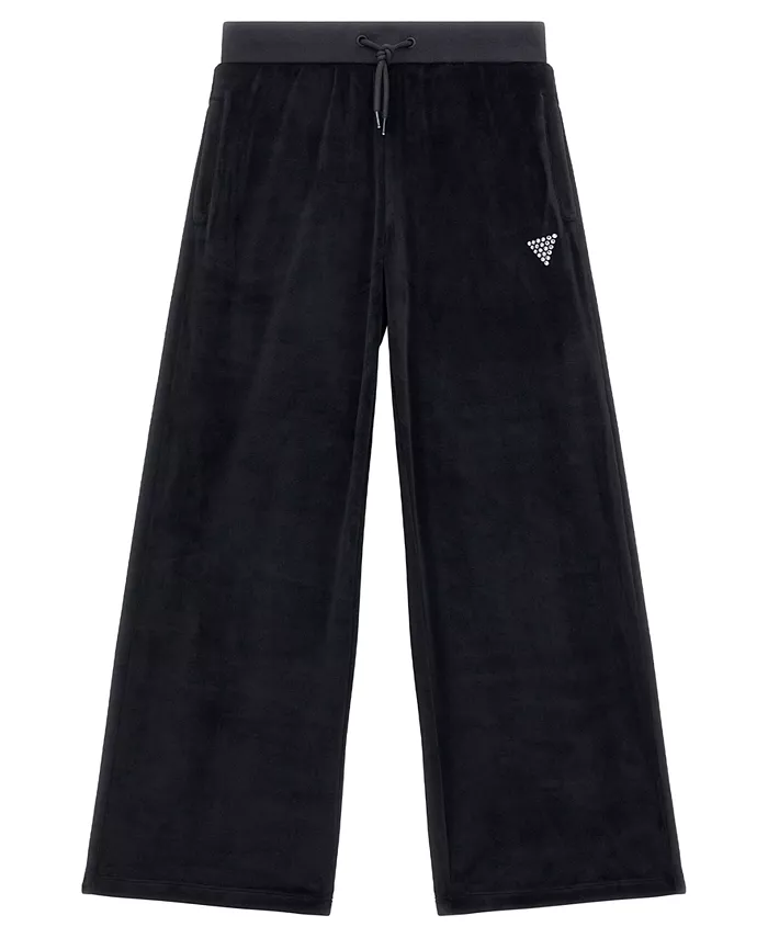 Детские штаны с бархатным покрытием и логотипом в виде треугольника с кристаллами для девочек 8-16 лет Guess, черный
Детские штаны с бархатным покрытием и логотипом в виде треугольника с кристаллами для девочек 8-16 лет Guess, черный