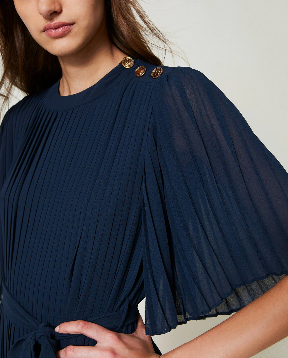 Платье из креп-жоржета Twinset, синий
Платье из креп-жоржета Twinset, синий