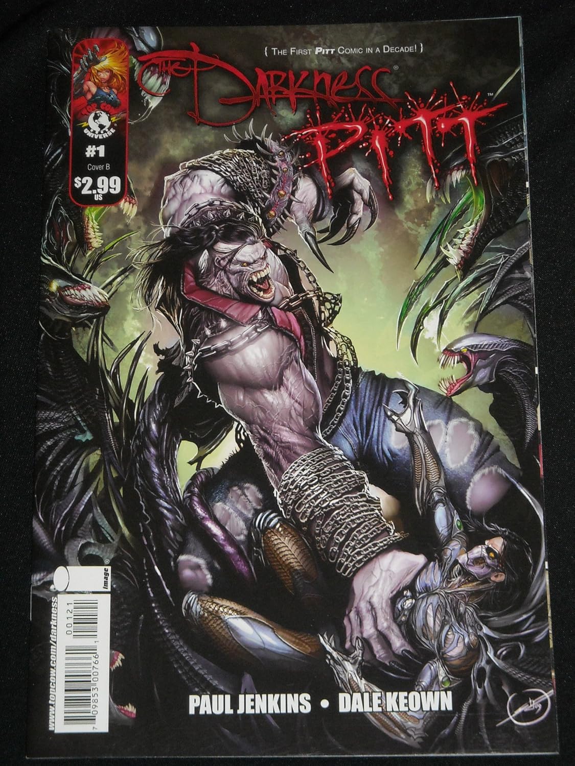 DARKNESS PITT # 1 COVER B COMIC BOOK PAUL JENKINS DALE KEOWN TOP COW (DARKNESS PITT, 1ST) (TOP COW)
DARKNESS PITT # 1 COVER B COMIC BOOK PAUL JENKINS DALE KEOWN TOP COW (DARKNESS PITT, 1ST) (TOP COW)