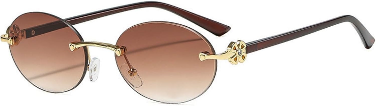 Солнцезащитные очки Willochra в стиле ретро, модные овальные, женские и мужские, без оправы, в стиле 90-х, маленькие, круглые, в металлической оправе, со стразами, защита от ультрафиолета UV400, C6
Солнцезащитные очки Willochra в стиле ретро, модные овальные, женские и мужские, без оправы, в стиле 90-х, маленькие, круглые, в металлической оправе, со стразами, защита от ультрафиолета UV400, C6