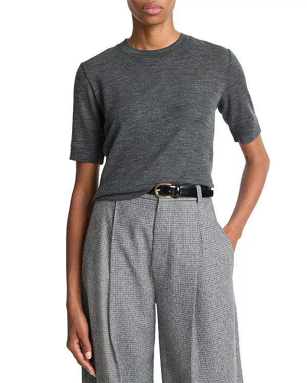 Шерстяной топ с круглым вырезом Vince, серый
Шерстяной топ с круглым вырезом Vince, серый