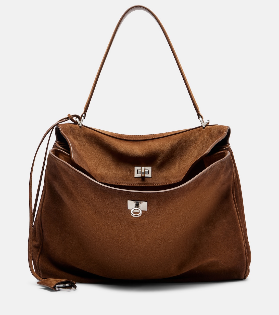 Замшевая сумка-тоут Rodeo Medium Balenciaga, кэмел
Замшевая сумка-тоут Rodeo Medium Balenciaga, кэмел