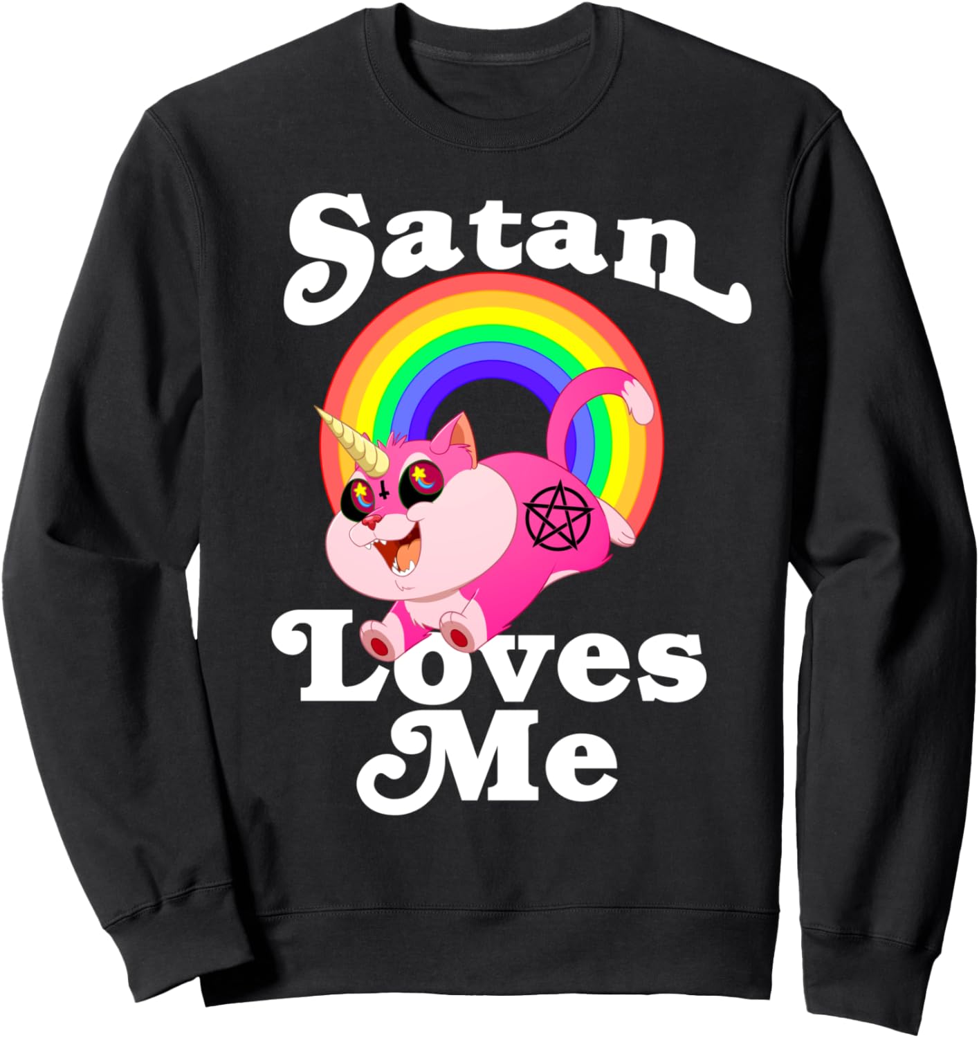 Толстовка «Сатана любит меня» для атеистов и нерелигиозных людей Satan Loves Me Gift Store, черный
Толстовка «Сатана любит меня» для атеистов и нерелигиозных людей Satan Loves Me Gift Store, черный
