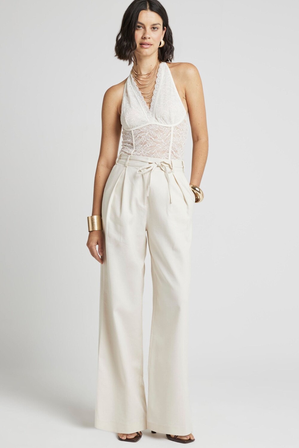 Боди с кружевом на шее River Island, белый
Боди с кружевом на шее River Island, белый