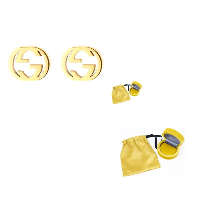 GUCCI 18kt Yellow Gold Interlocking G серьги-гвоздики
GUCCI 18kt Yellow Gold Interlocking G серьги-гвоздики