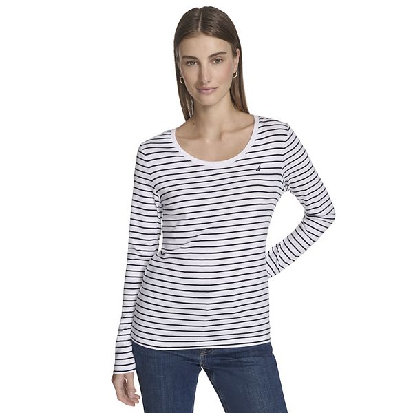 Женская футболка с длинным рукавом и круглым вырезом в полоску Nautica, White Stripe, Белый, Женская футболка с длинным рукавом и круглым вырезом в полоску Nautica, White Stripe
Женская футболка с длинным рукавом и круглым вырезом в полоску Nautica, White Stripe, Белый, Женская футболка с длинным рукавом и круглым вырезом в полоску Nautica, White Stripe