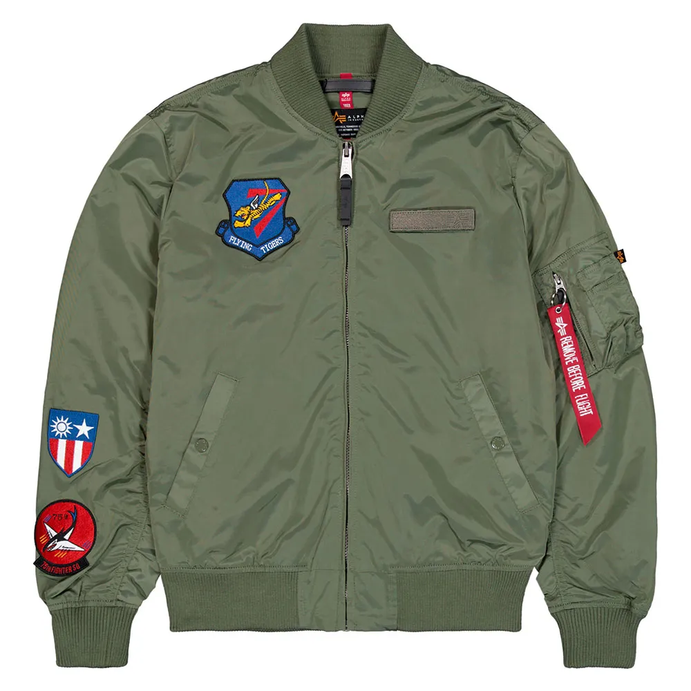 Куртка Alpha Industries MA-1 TT Flying Tigers, зеленый
Куртка Alpha Industries MA-1 TT Flying Tigers, зеленый