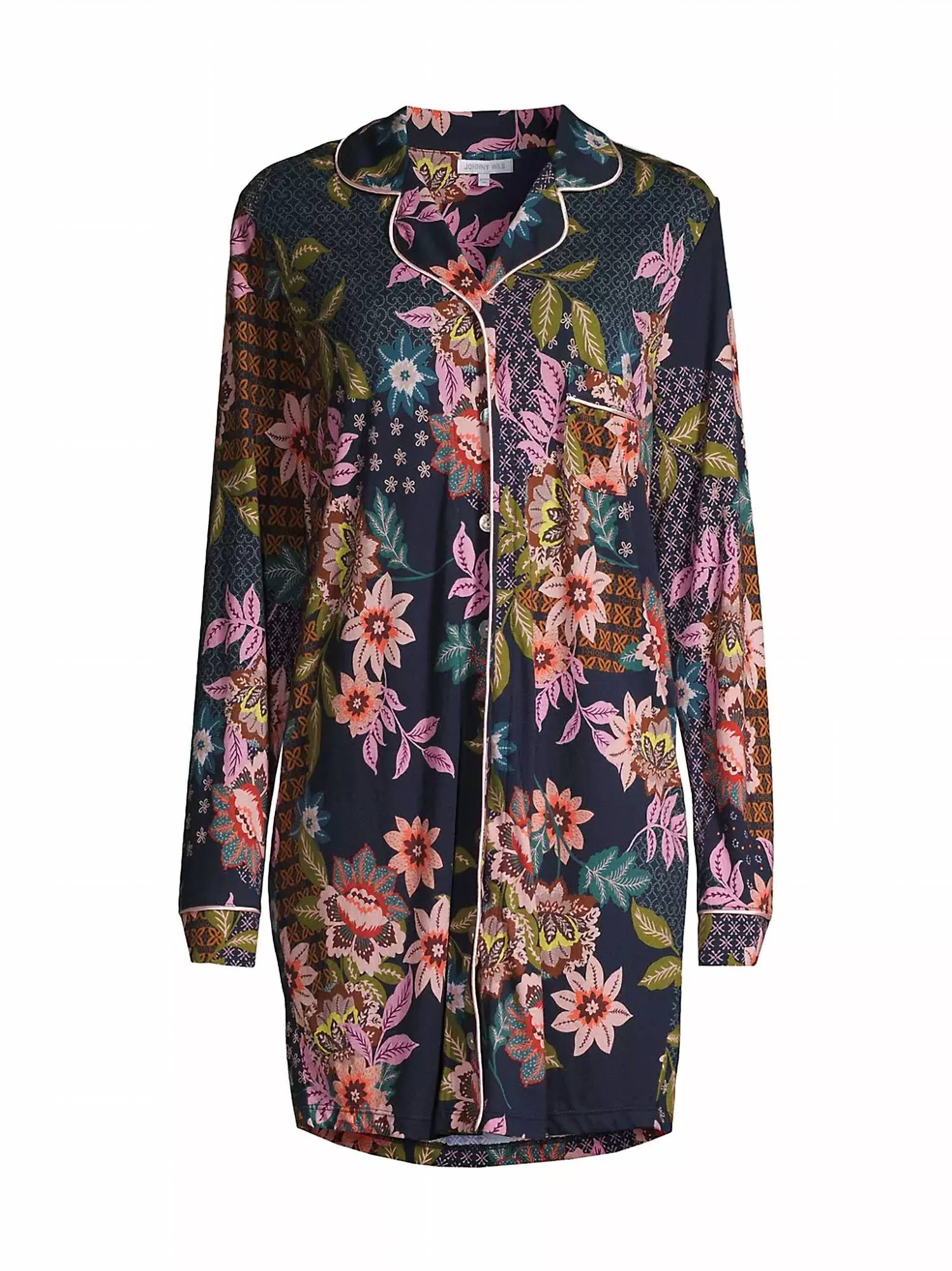 Рубашка для сна с длинным рукавом цвета Delfino Johnny Was
Рубашка для сна с длинным рукавом цвета Delfino Johnny Was