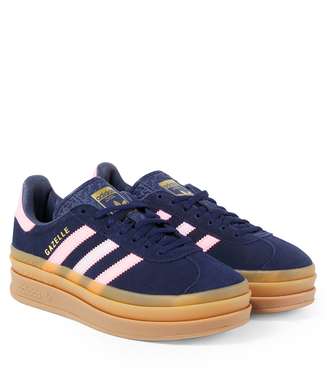 Кроссовки Gazelle Bold из замши и кожи Adidas Originals Kids, Night Indigo/Glow Pink
Кроссовки Gazelle Bold из замши и кожи Adidas Originals Kids, Night Indigo/Glow Pink