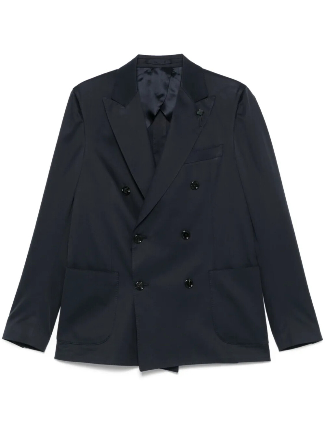 Блейзер с брошью Lardini, синий
Блейзер с брошью Lardini, синий