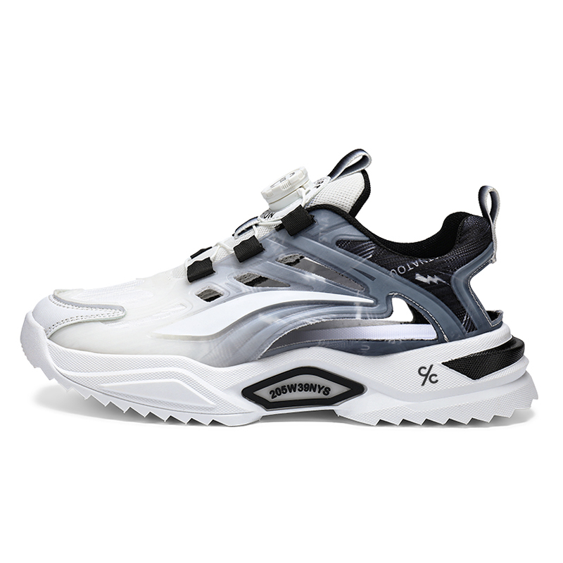 Мужские повседневные низкие туфли, увеличивающие рост, легкие, дышащие, нескользящие Colorful Creations, White Black 
Мужские повседневные низкие туфли, увеличивающие рост, легкие, дышащие, нескользящие Colorful Creations, White Black