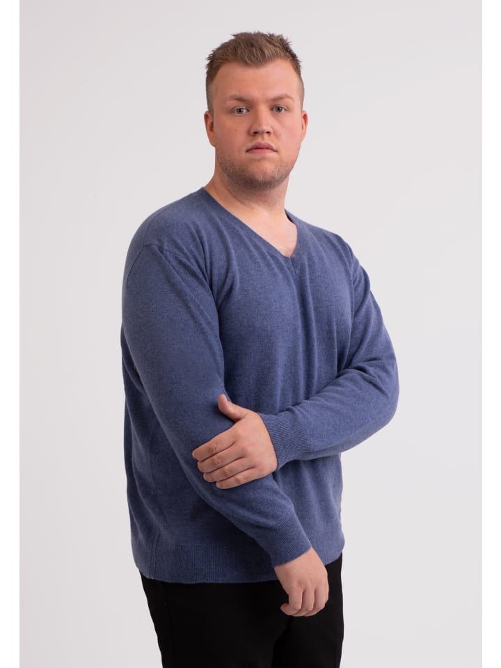 Свитер с V-образным вырезом цвета деним CASH-MERE.CH
Свитер с V-образным вырезом цвета деним CASH-MERE.CH