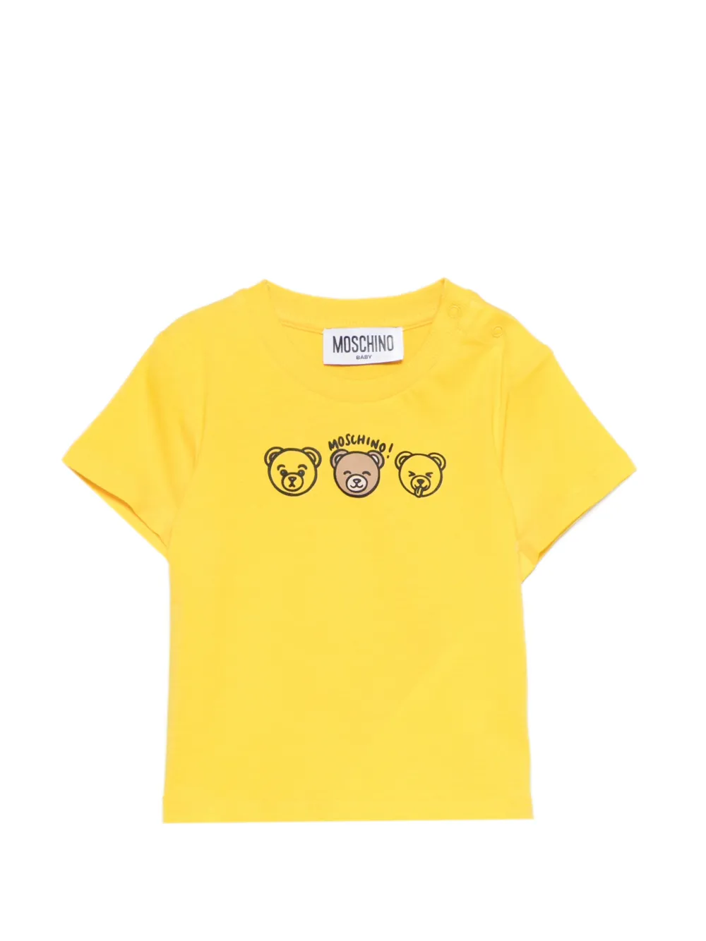 Футболка с изображением медведя Moschino Kids, желтый
Футболка с изображением медведя Moschino Kids, желтый