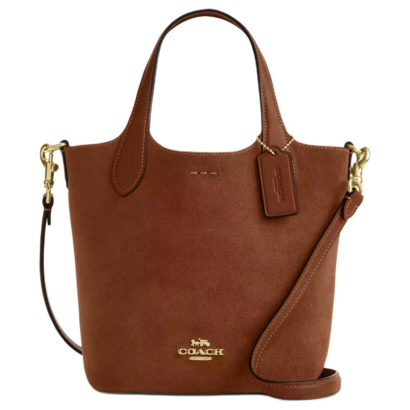 COACH Сумка через плечо из замши, кроссбоди, женская сумка-труба коричневого цвета
COACH Сумка через плечо из замши, кроссбоди, женская сумка-труба коричневого цвета