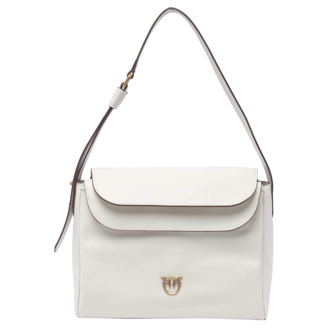 Сумка через плечо женская белая из телячьей кожи PINKO
Сумка через плечо женская белая из телячьей кожи PINKO