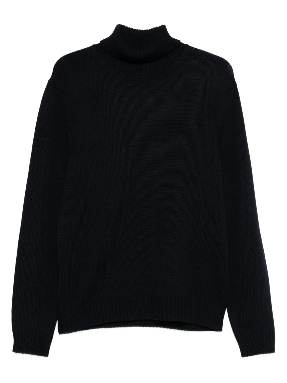 Шерстяной свитер с высоким воротником Zanone, синий
Шерстяной свитер с высоким воротником Zanone, синий