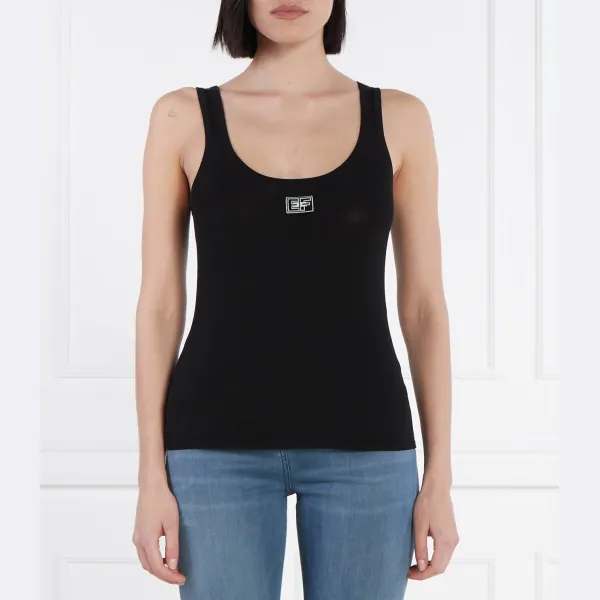 Облегающий топ Elisabetta Franchi, черный
Облегающий топ Elisabetta Franchi, черный