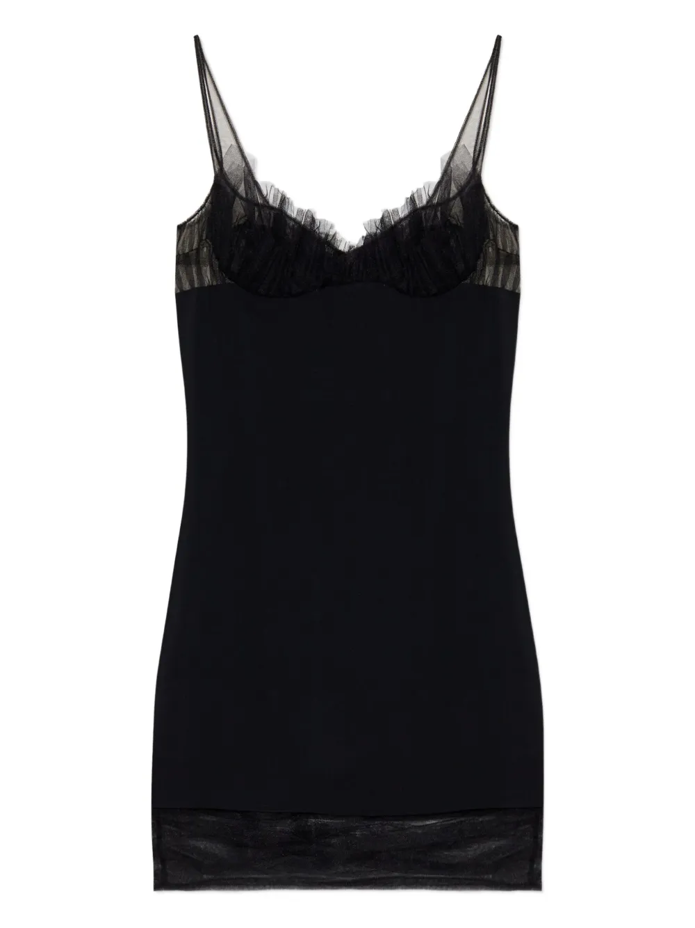 Мини-платье с отделкой из тюля Dsquared2, черный
Мини-платье с отделкой из тюля Dsquared2, черный